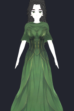 Long Green Dress